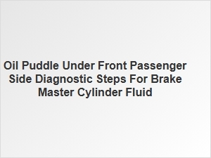 Diagnosing a Front Passenger Side Oil Puddle